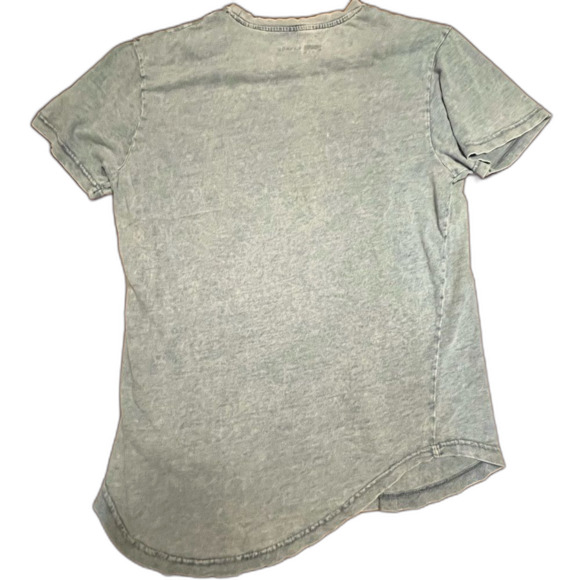 Vintage Young & Reckless High Low Curved Hem Distressed Tee - Picture 2 of 5